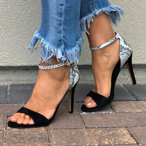 Genuine Calf Hair Leopard Print Heel Sandal - Picture 7 of 8